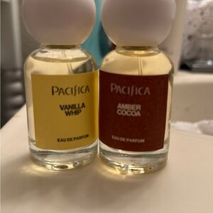 Pacifica Mini Fragrance Duo — Yellow & Brown Label Bottles